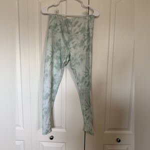 Mondetta - light green tie dye leggings size small